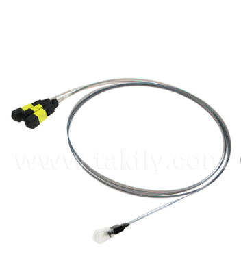 MTP 12CH×3 a 36 canale Fiber Array Assembly 3×12CH MTP connettori a 36CH V-Groove FAU, bassa perdita di inserimento, per 1.6T trasmettitori ottici e optica co-confezionata (CPO)