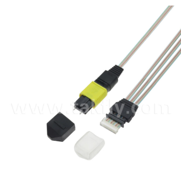MTP 12CH×3 a 36 canale Fiber Array Assembly 3×12CH MTP connettori a 36CH V-Groove FAU, bassa perdita di inserimento, per 1.6T trasmettitori ottici e optica co-confezionata (CPO)