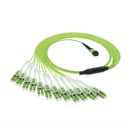 Cavo patch breakout Uniboot da MPO/MTP a LC – Connettori Uniboot LC multimodali OM5, 1×24, salvaspazio, per data center ad alta densità e applicazioni 40G/100G/400G