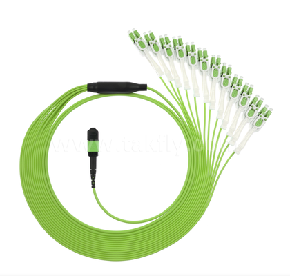 Cavo patch breakout Uniboot da MPO/MTP a LC – Connettori Uniboot LC multimodali OM5, 1×24, salvaspazio, per data center ad alta densità e applicazioni 40G/100G/400G