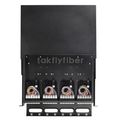 Pannello di patch per rackmount ad alta densità Takfly con gestione di cassette MTP/MPO a 12 fibre per i data center