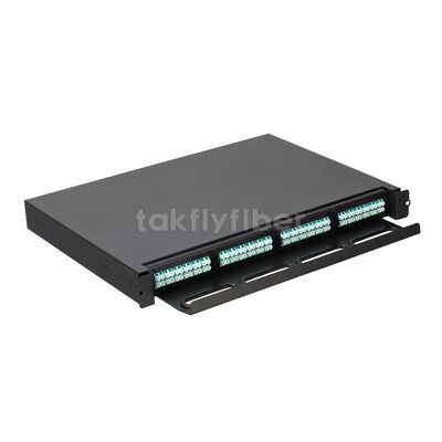 Pannello di patch per rackmount ad alta densità Takfly con gestione di cassette MTP/MPO a 12 fibre per i data center