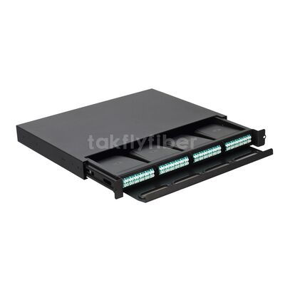 Pannello di patch per rackmount ad alta densità Takfly con gestione di cassette MTP/MPO a 12 fibre per i data center