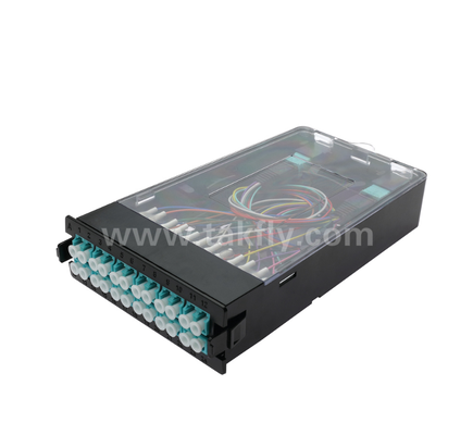 Pre‑terminated Cassette Module – TK‑HRM‑04, 12C/24C, Dual‑Mode: LC Pigtail Fusion or MPO‑LC Cassette Management, Plug‑and‑Play for Data Center Cabling