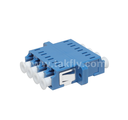 Adaptore a fibra quadri LC 4× LC Duplex, progettazione che consente di risparmiare spazio, per la connessione cavo-cavo e cavo-attrezzatura
