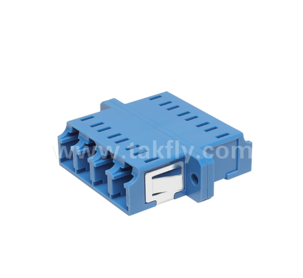 Adaptore a fibra quadri LC 4× LC Duplex, progettazione che consente di risparmiare spazio, per la connessione cavo-cavo e cavo-attrezzatura