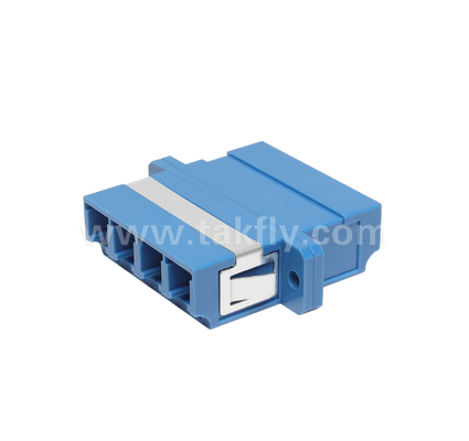 Adaptore a fibra quadri LC 4× LC Duplex, progettazione che consente di risparmiare spazio, per la connessione cavo-cavo e cavo-attrezzatura