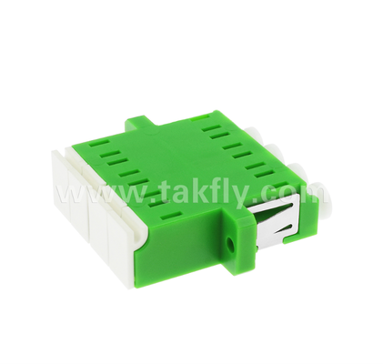 LC Quad Inner Shutter Adapter 4 in 1 LC Duplex APC con persiana incorporata, protegge gli occhi dal laser a fibra ottica, conforme alla IEC e alla RoHS, per data center e connessioni a fibra ad alta potenza