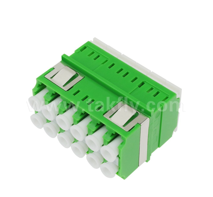 Adaptatore LC-LC ad alta densità a 12 porte   12 core, trasmissione dati multicanale, bassa perdita di inserimento, per data center e reti a fibra ad alta velocità