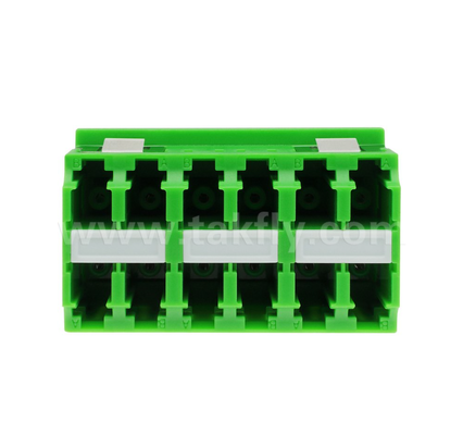 Adaptatore LC-LC ad alta densità a 12 porte   12 core, trasmissione dati multicanale, bassa perdita di inserimento, per data center e reti a fibra ad alta velocità
