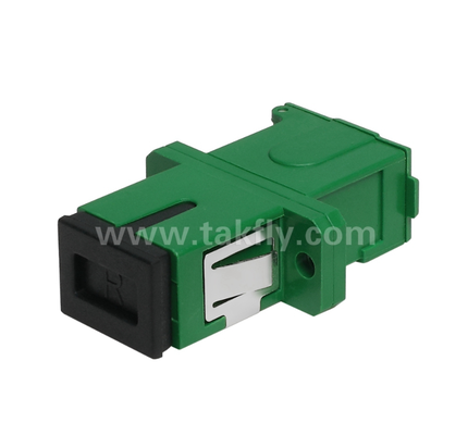 Adattatore SC Simplex con copertura esterna e otturatore laterale – Antipolvere e protezione degli occhi laser, bassa perdita di inserzione, per data center e connessioni in fibra FTTx