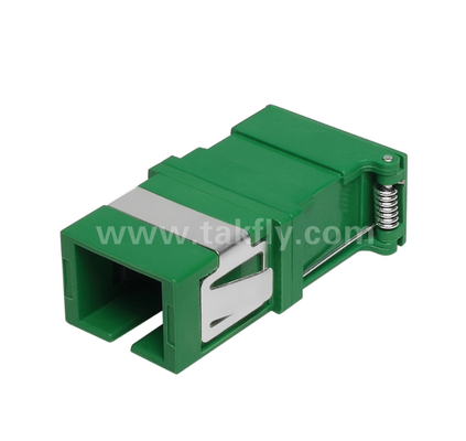 Adattatore SC Simplex con copertura esterna e otturatore laterale – Antipolvere e protezione degli occhi laser, bassa perdita di inserzione, per data center e connessioni in fibra FTTx