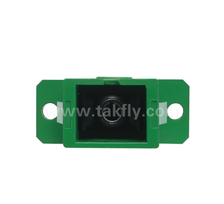 Adattatore SC Simplex con copertura esterna e otturatore laterale – Antipolvere e protezione degli occhi laser, bassa perdita di inserzione, per data center e connessioni in fibra FTTx