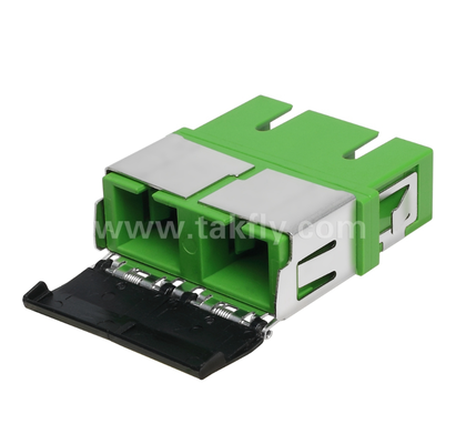 Adattatore duplex SC con otturatore anteriore - Copertura esterna per protezione da polvere e laser, resistente alle alte e basse temperature