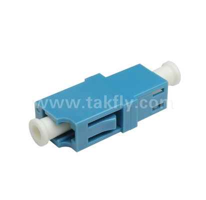 LC Simplex Fiber Adapter    Low Insertion Loss, Precision Alignment, High & Low Temperature Resistant, per Data Center e FTTx Fiber Connections