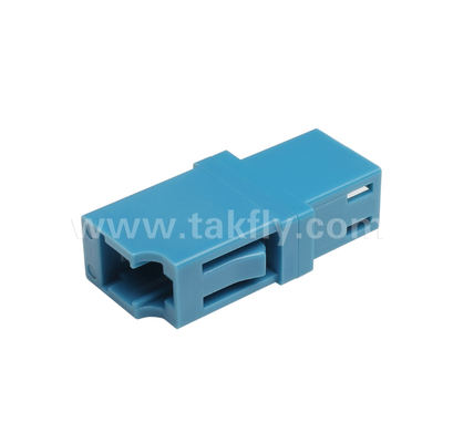 LC Simplex Fiber Adapter    Low Insertion Loss, Precision Alignment, High & Low Temperature Resistant, per Data Center e FTTx Fiber Connections