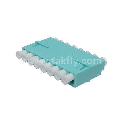 Adattatore LC a 8 vie – Duplex LC 8 in 1, adattatore in fibra ad alta densità, bassa perdita di inserzione, per data center e patching FTTx ad alta densità