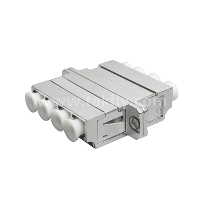 LC Quad Metal Adapter ¢ Interfaccia LC a 4 porte ad alta densità, robusta, a bassa perdita, resistente alle alte e basse temperature