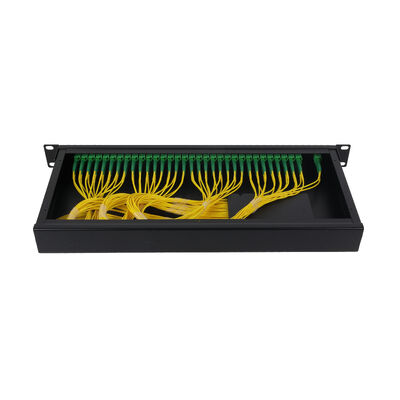 OEM 1U 19Inch 2x64 Rack Mount LC Fiber Optic PLC Splitter per Data Center FTTx