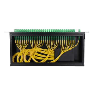 OEM 1U 19Inch 2x64 Rack Mount LC Fiber Optic PLC Splitter per Data Center FTTx