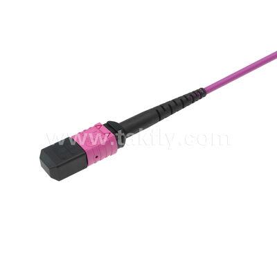 MPO MTP Patchcord Multimode OM4 Trunk Cable 24F Fibra ottica per data center AI Telecom Cabling