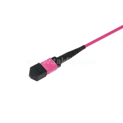 MPO MTP Patchcord Multimode OM4 Trunk Cable 12F Fibra ottica per data center AI Telecom Cabling