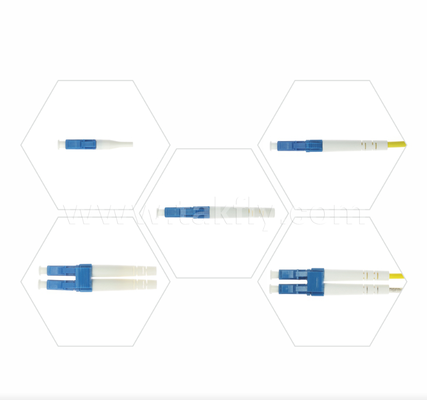 LC Connector in fibra ottica SX/DX Simplex & Duplex, piccolo fattore di forma, bassa perdita di inserimento per reti ad alta densità
