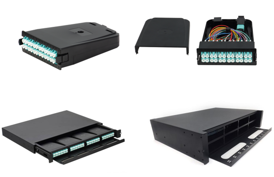 FTTH High-Density MPO/MTP Cassette Management Fibra ottica Patch Panel Tipo scorrevole
