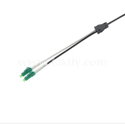 LC/APC Flat Drop Patch Cord - 2 Cor Duplex, pre-connettorizzato, anti-vibrazione, indoor-rated per una rapida distribuzione FTTH.