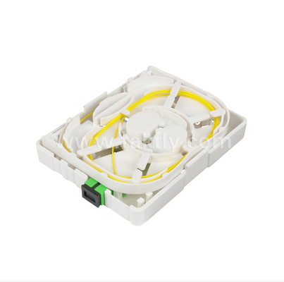 TKS-1806-02GB Scatola di Terminazione in Fibra Ottica - Montaggio da Scrivania o a Parete, Ideale per Terminazione Finale FTTH e Pigtail
