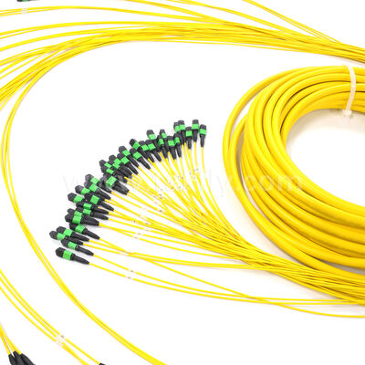 Cavo Trunk MPO Amphenol Personalizzato da 288 Fibre Singlemode OS2 con Perdita di Inserzione Massima di 0.35dB per Data Center