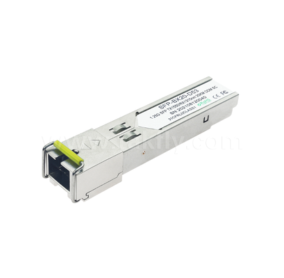 Transceiver SFP Bi-Direzionale TK-B3512-3SCD20 – 1,25 Gbps, 20 km, Interfaccia SC, Bi-Direzionale a Fibra Singola per Gigabit Ethernet e Fibre Channel