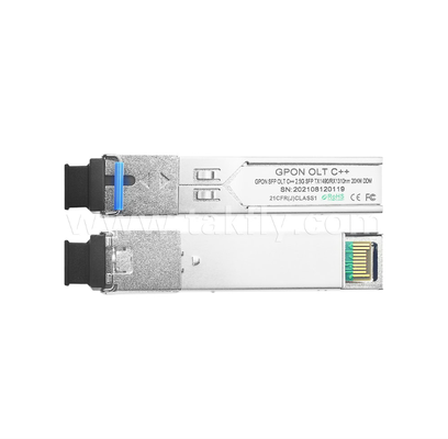 GP4321-3SCDC2x GPON OLT Classe C++ SFP Transceiver   2.5G/1.25G, 1490nm DFB, 1310nm APD-TIA, SC/UPC, 32dB+ Link Budget