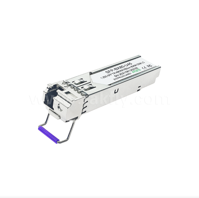 80 km SFP BiDi Transceiver    1.25G/1.063G Dual-Rate, 1490nm DFB, PIN, LC Simplex, Temperatura industriale disponibile