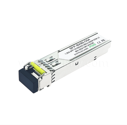 80 km SFP BiDi Transceiver    1.25G/1.063G Dual-Rate, 1490nm DFB, PIN, LC Simplex, Temperatura industriale disponibile