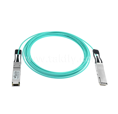 Cable ottico attivo 40G QSFP+ ️ Full-Duplex a 4 canali, 11,3 Gbps per corsia, a bassa potenza, collegato a caldo
