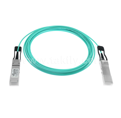 Cable ottico attivo 40G QSFP+ ️ Full-Duplex a 4 canali, 11,3 Gbps per corsia, a bassa potenza, collegato a caldo