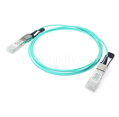 Cavo ottico attivo (AOC) QSFP28 da 100G – 4×25G, fino a 104 Gbps, 3-70 m, array VCSEL, basso consumo <3,5 W, da QSFP28 a QSFP28