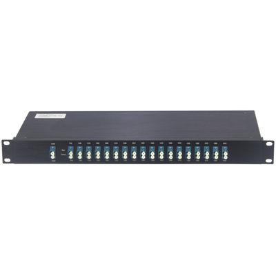 Singolo porto del monitor del Wavelength Division Multiplexing della fibra di 18CH CWDM Mux Demux facoltativo