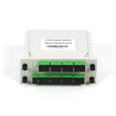 Separatore a fibra ottica tipo a cassetta dello SpA di 1*16 SC/APC MP G657A1 LGX nella rete