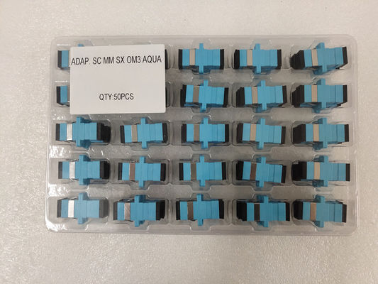 Plastica semplice di Aqua Fiber Optic Multimode Adapter dell'adattatore dello Sc di OM3 OM4