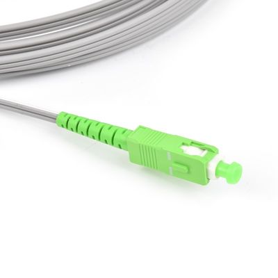 Sc APC del cavo di toppa del cavo di lamella fibra ottica piana di modo FTTH dei cavi di toppa dello Sc APC alla singola
