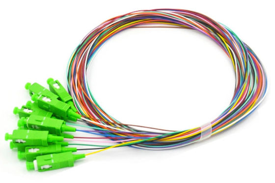 Fibra delle fibre OS2 dello Sc APC 12 - il colore ottico del singolo modo della treccia ha codificato