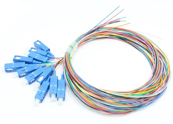Treccia a fibra ottica 9/125μM monomodali dello Sc UPC di 12 colori 0.9mm
