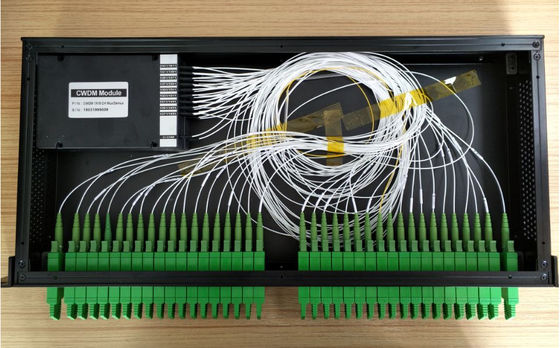 La fibra ottica 18 incanala CWDM DWDM Mux Demux 1U 19&quot; connettore del telaio E2000 dello scaffale