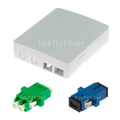 Scatola di plastica di Mini Optical Fiber Access Terminal della scatola di termine della fibra del porto del supporto 2 della parete