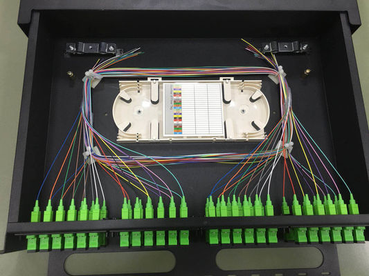 Porto a fibra ottica LC del quadro d'interconnessione di MP millimetro 2U 192 al modulo di MPO LGX