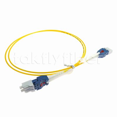 Cavo patch in fibra ottica duplex LC PC uniboot a rotazione di polarità da 2,0 mm con fibra G657A1 per rete