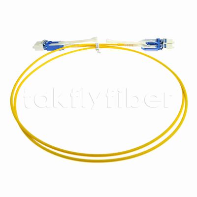 Cavo patch in fibra ottica Duplex Uniboot da 2,0 mm di diametro con fibra G657A1 e guaina LSZH connettore LC PC