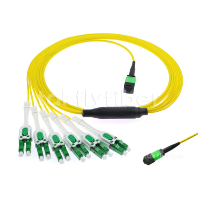 Cavo a fibre ottiche monomodale a fibra ottica 12 del cavo di toppa di MPO MTP LC Uniboot per FTTX